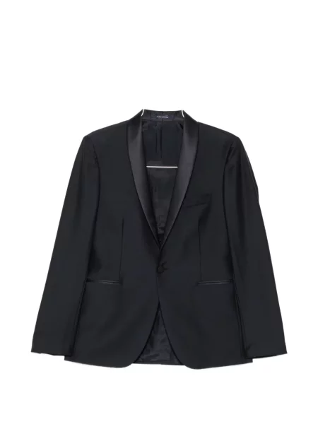 Costum Tagliatore din satin cu rever albastru