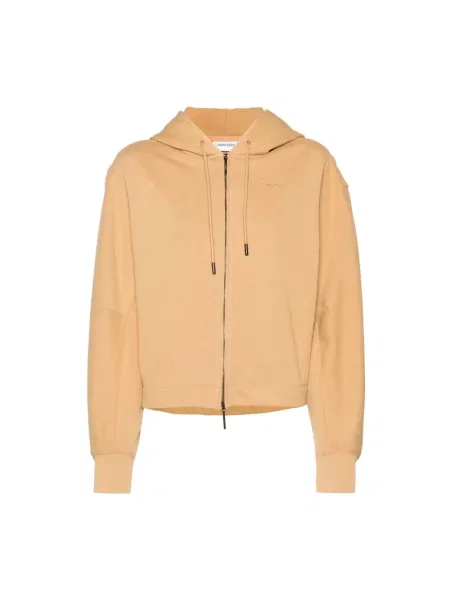Bluza Calvin Klein z autografem beżowa
