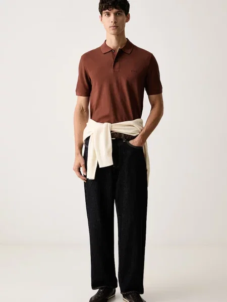 Tricou polo Boss maro