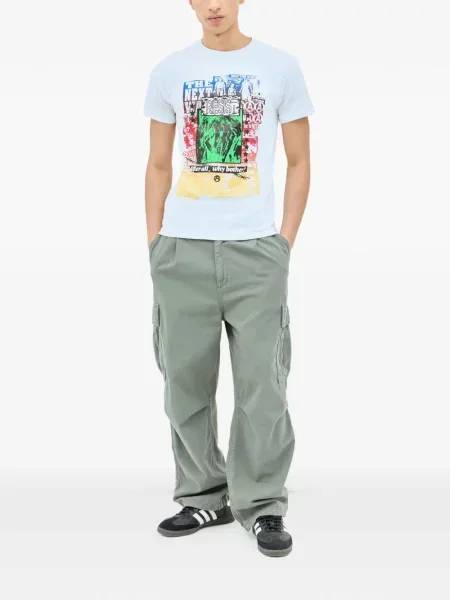 Tricou Nancy Ganz cu decolteu rotund alb