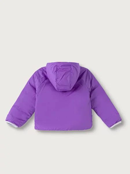 The North Face двустранно яке за деца KID REVERSIBLE PERRITO HOODED JACKET виолетово