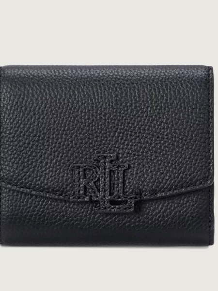 LAUREN RALPH LAUREN Bőr pénztárca Cameryn fekete