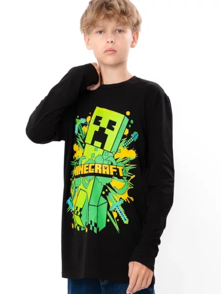 Дитячий Лонгслів Носи своє чорний