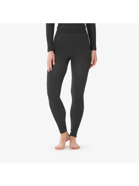 Legginsy termoaktywne narciarskie Wedze BL seamless czarne