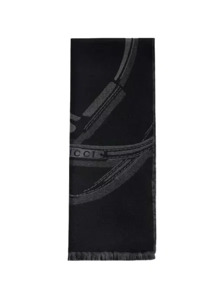 Fular Gucci de lână negru