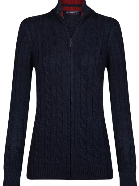 Felix Hardy Geacă tricotată bleumarin