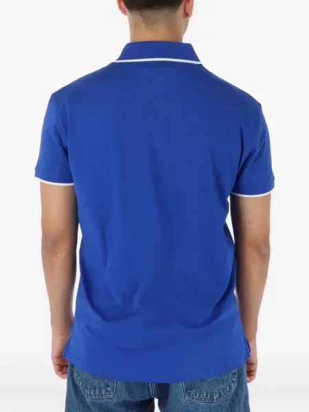 Tricou polo North Sails cu autograf albastru