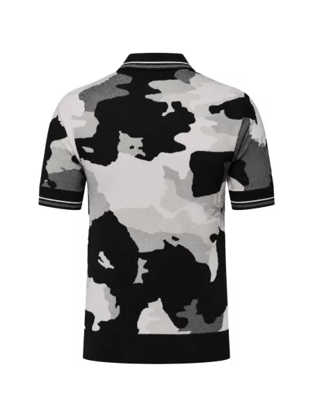 Polo Dolce & Gabbana με σχέδιο παραλλαγής μαύρο