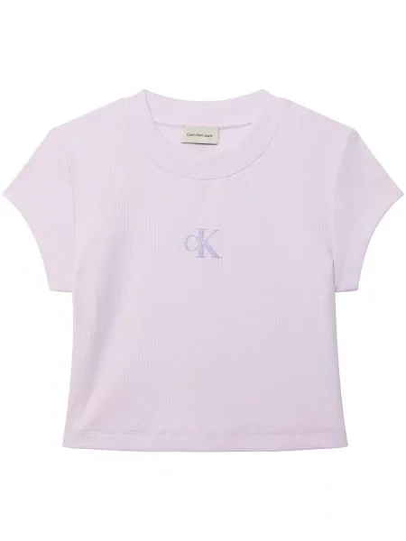 Calvin Klein Jeans majica za žene ljubičasta