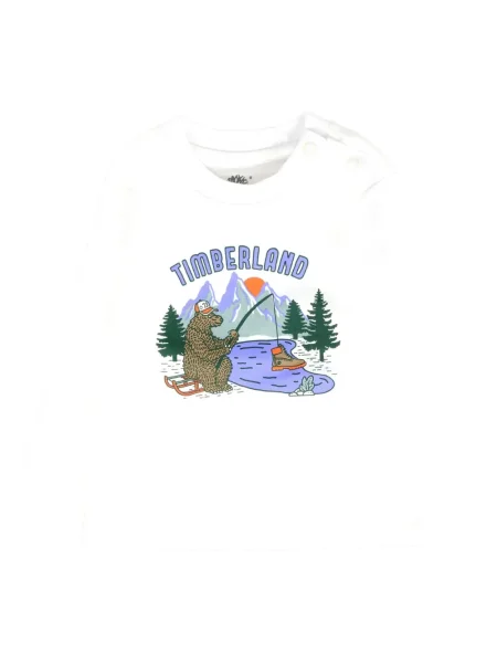 Dětské tričko Timberland bílé