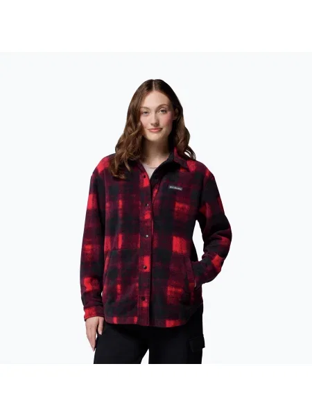 Cămașă pentru femei Columbia Benton Springs mountain red omblur tonal roșu