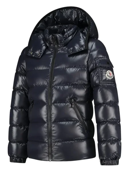 Kurtka dziecięca Moncler Enfant niebieska