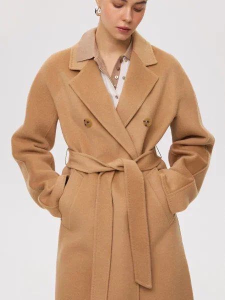 Пальта та плащі Estro теракотовий шерсть/кашемір