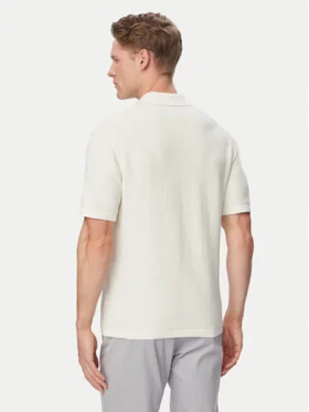 Polo majica Calvin Klein bela