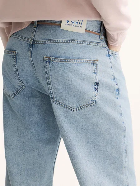Scotch & Soda Džíny The Pitch Loose Fit navy námořnictvo