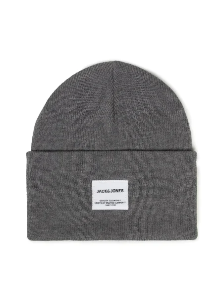 JACK & JONES Čiapky / biela sivá