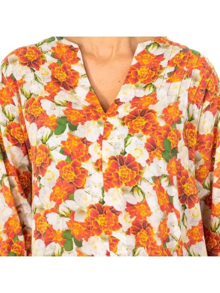 Bluzka La Martina w kwiatki z nadrukiem