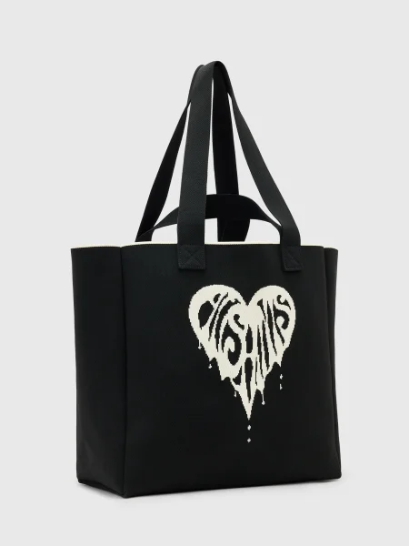 All Saints Geantă shopper IZZY HEART negru