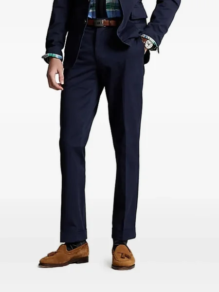 Froté široký pruhovaný šál Polo Ralph Lauren modrý