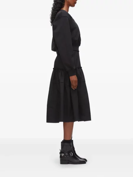 Rochie midi 3.1 Phillip Lim până la genunchi de costum negru