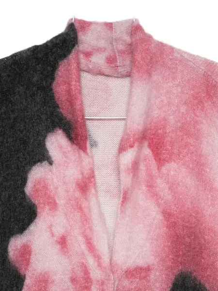 Cardigan Alberta Ferretti cu model floral roz