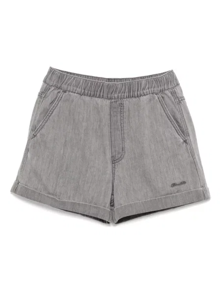 Haftowane szorty :chocoolate szare