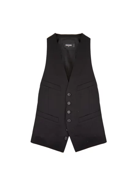 Kamizelka Dsquared2 wełniana czarna