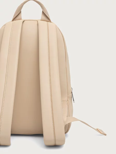 Tommy Jeans plecak z imitacji skóry beżowy