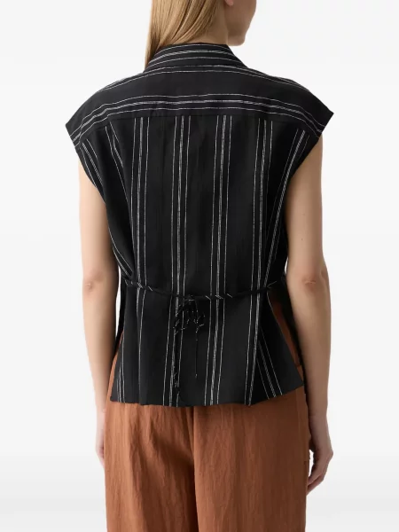 Top Benetton cu legături negru