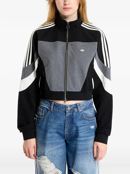 Cropp tricou Adidas din dantelă cu imagine negru
