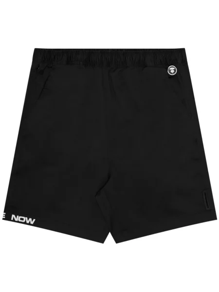 Pantaloni scurți Aape By A Bathing Ape cu broderie negru