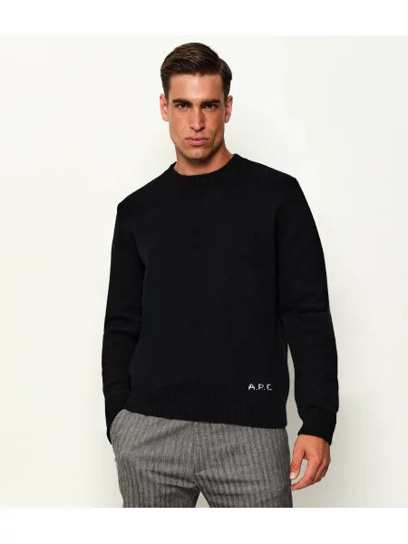 A.P.C. De lână pulover Edmond negru