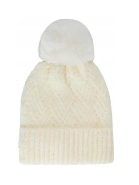 4F czapka zimowa beanie one size biała
