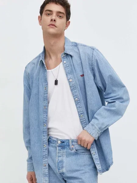 Jeans srajca Diesel modra