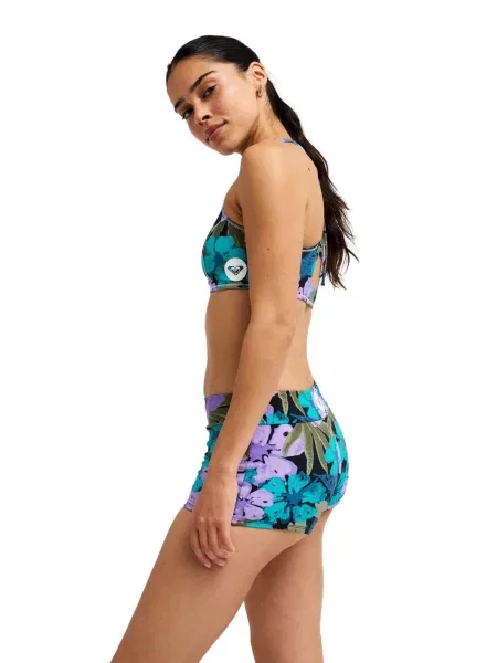 Dół bikini dla Kobiety ROXY ACTIVE SHORTY fioletowy