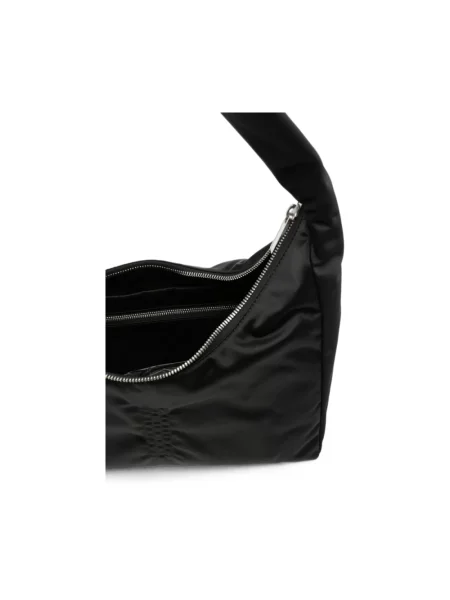 Torebka Rick Owens skórzana czarna