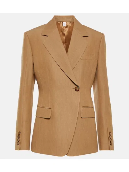 Sacou Burberry de lână bej