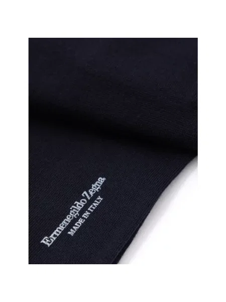Skarpety Zegna wełniane niebieskie
