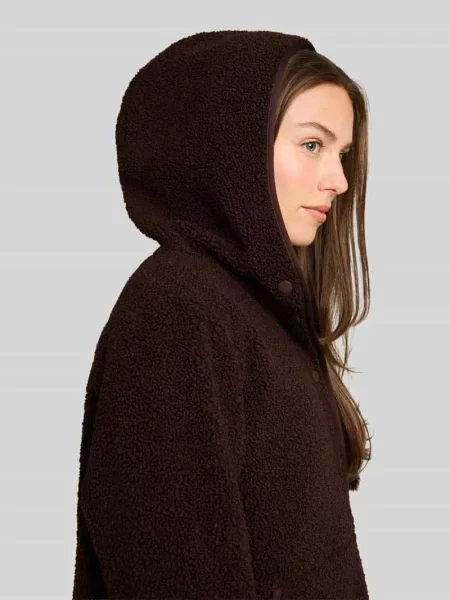 Kurtka w kroju relaxed fit z futerkiem typu teddy / sztucznym futrem z kołnierzem z kapturem Tom Tailor