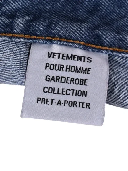 Blugi drepți Vetements albastru