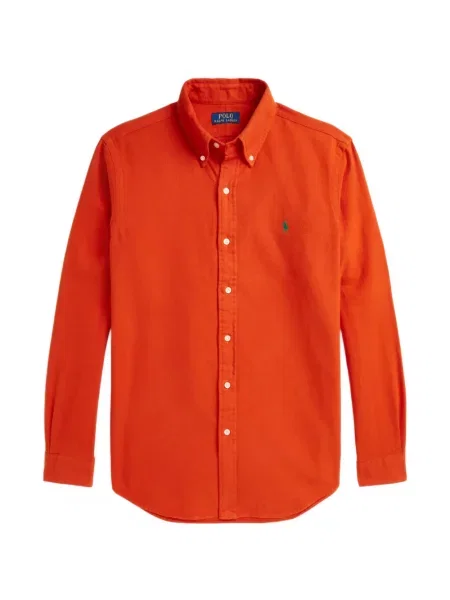 Tricou polo Polo Ralph Lauren cu autograf cu 5 buzunare în carouri gri