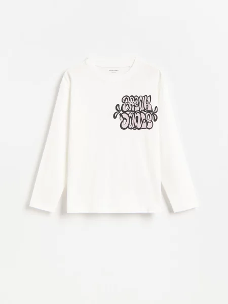 Reserved longsleeve złamana biel