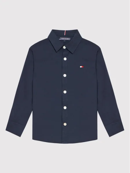 Tommy Hilfiger Cămașă Solid Poplin D Bleumarin