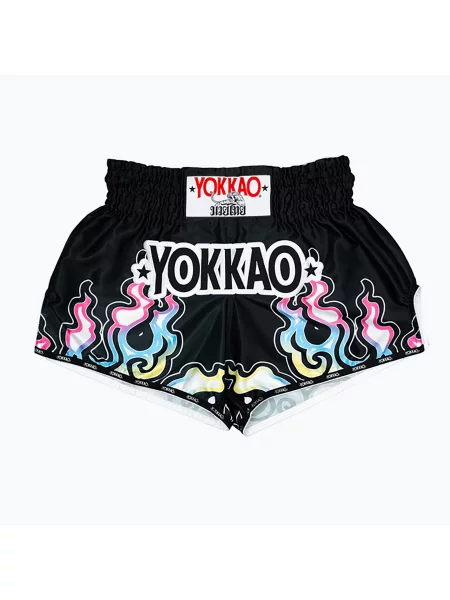 Fitness šortky YOKKAO Flames CarbonFit black černé
