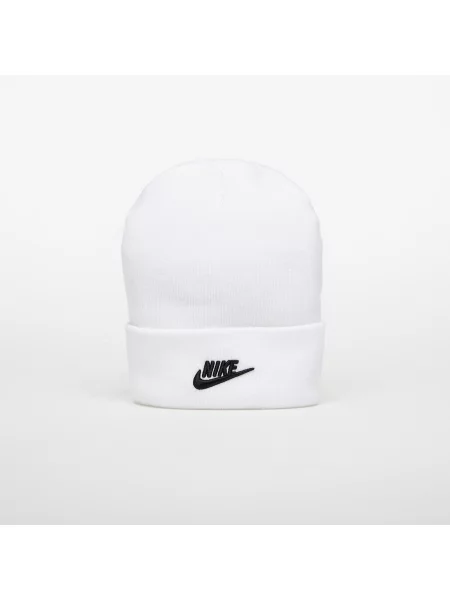 Čepice Nike Peak Futura Beanie White/ Black Universal bílý