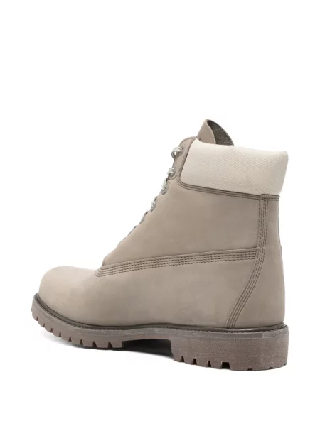 Μποτάκια Timberland με κορδόνια με δαντέλα με αυτόγραφο καφέ