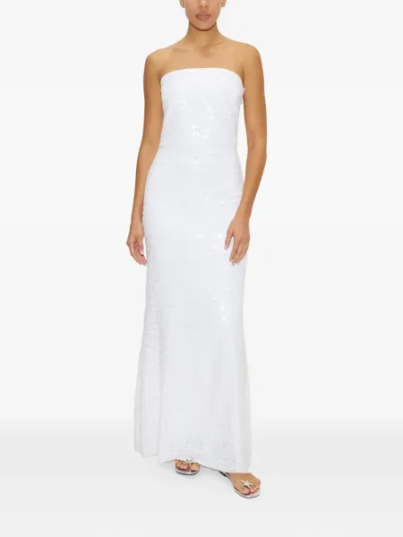 Rochie maxi Simon Miller cu paiete alb