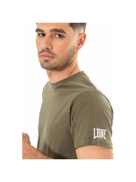Scurt tricou Leone 1947 cu mâneci scurte verde