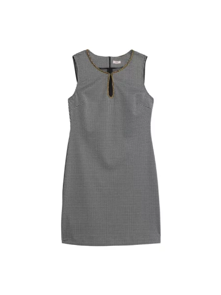 Sukienka Oltre w pepitkę szara