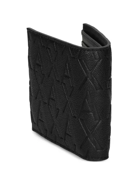 Novčanik Armani Exchange s autogramom crna